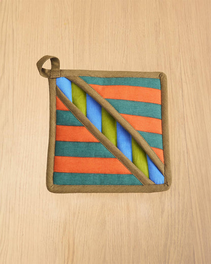Grasshopper Stripe Pot Holder