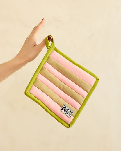 Ladybug Stripe Pot Holder