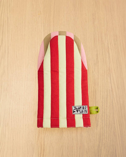 Ladybug Stripe Oven Mitt