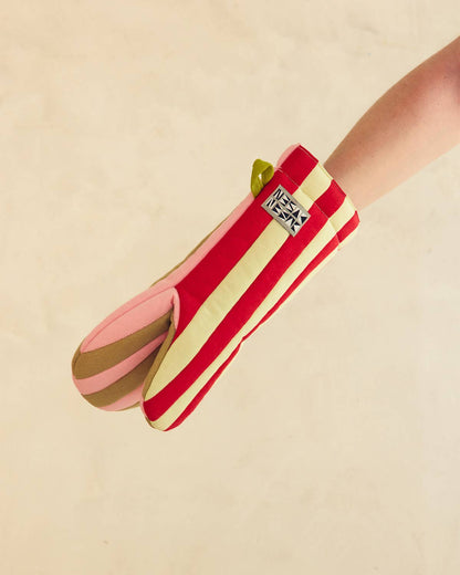 Ladybug Stripe Oven Mitt