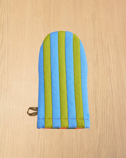 Grasshopper Stripe Oven Mitt