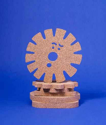 Cork Trivet - various faces :-)