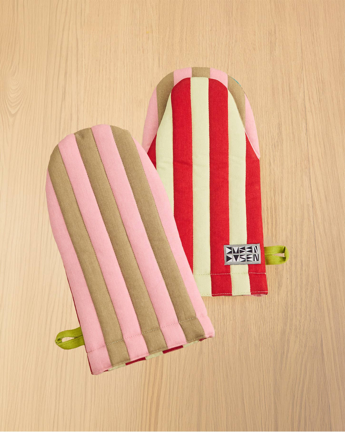 Ladybug Stripe Oven Mitt