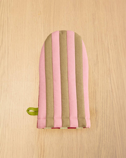 Ladybug Stripe Oven Mitt