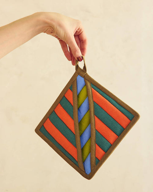 Grasshopper Stripe Pot Holder